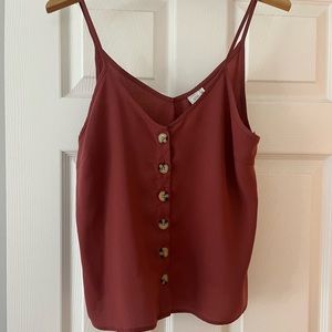 Rust tank top blouse